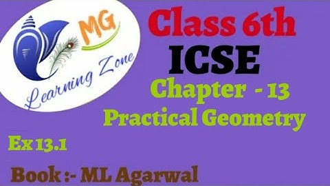 Class 6th ICSE Math Ch 13 Practical Geometry Ex 13.1