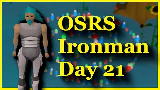 Old School Runescape - My First Ever Ironman (Day 21 Progress Video OSRS)