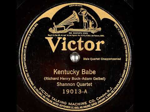 Kentucky Babe ~ Shannon Quartet (1923) - YouTube