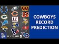 Dallas Cowboys 2022 Record Predictions For Every Home & Away Game On 17 Game NFL Schedule