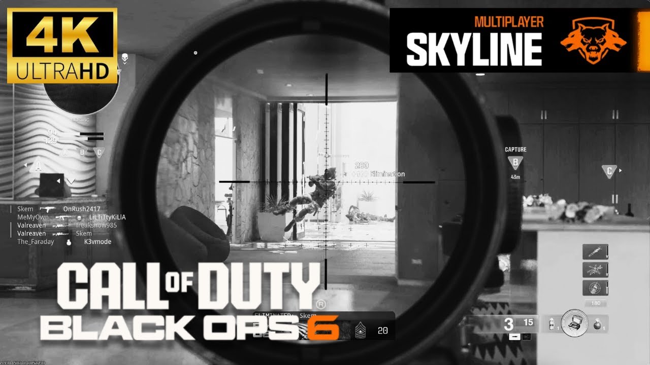 Call of Duty: Black Ops 6 Beta - Domination on Skyline | Tactical Gameplay | 4K 60 FPS