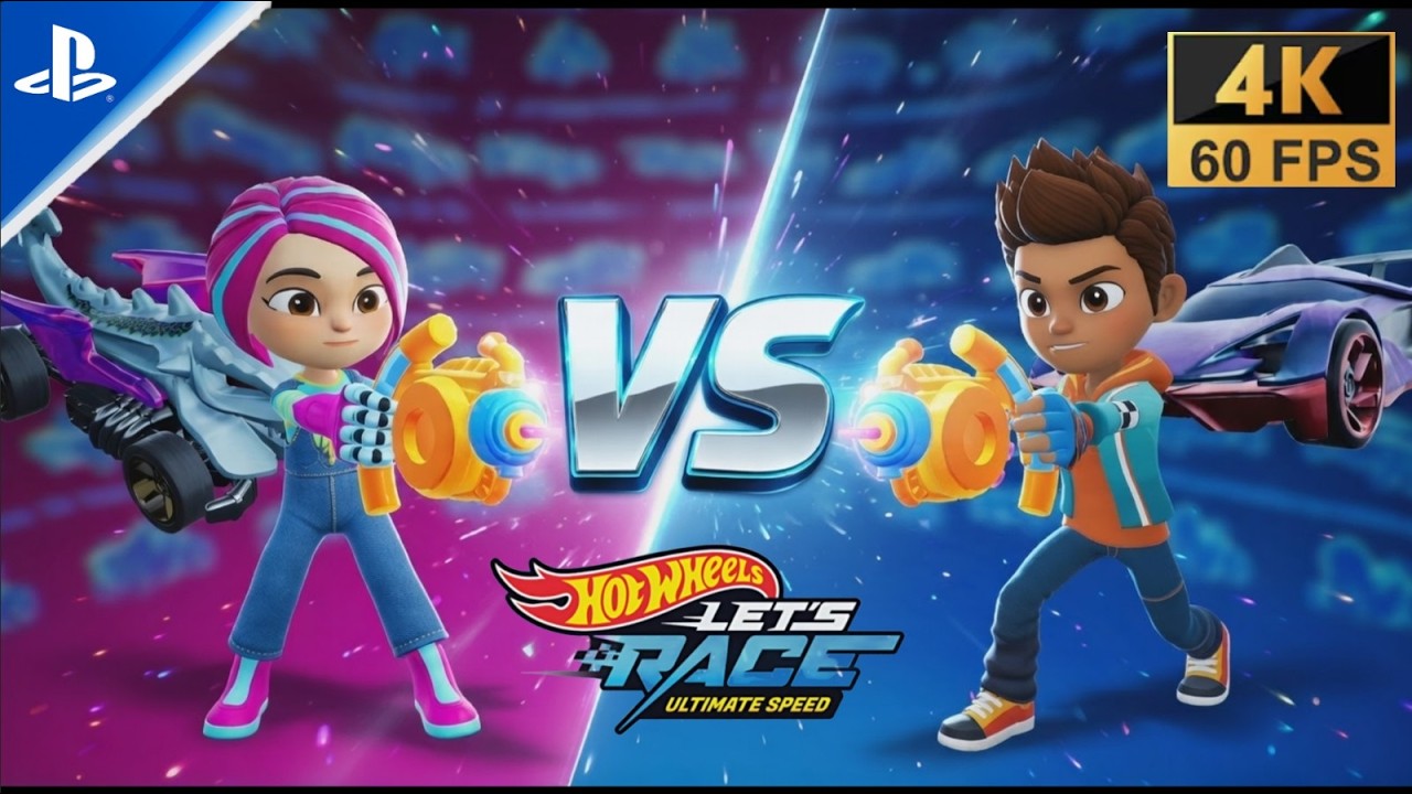 Hot Wheels Let's Race_ Ultimate Speed_2026, геймплей на PS5 в разрешении 4K