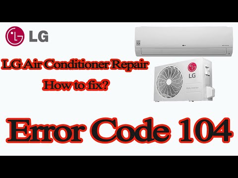 lg inverter air conditioner error code 104