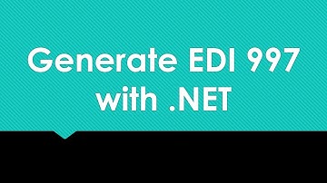Generate EDI 997
