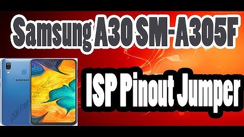 Samsung A30 (SM-A305F) UFS ISP Pinout Jumper Ways Format FRP Boot Repairing By GSM Free Equipment
