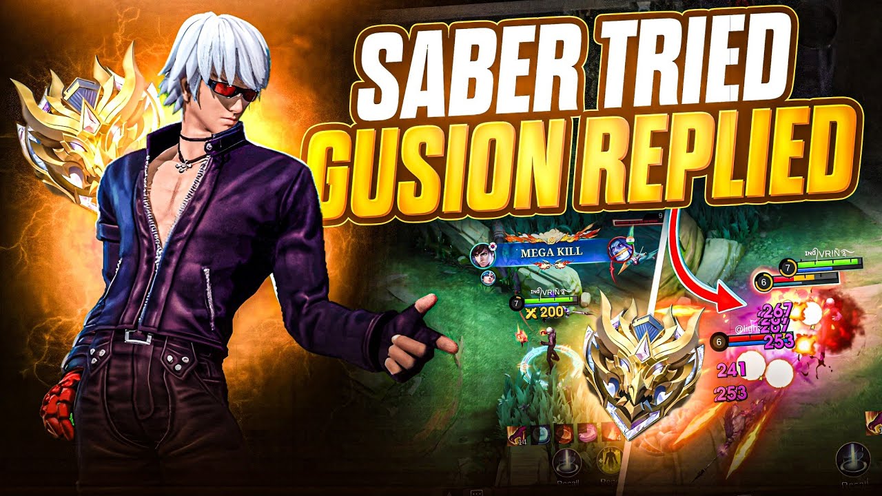 (हिंदी) Saber ki Class Lagayi!  | Gusion vs Saber – Full Domination! 🔥