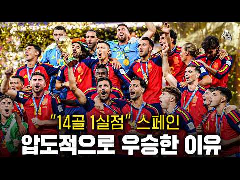 "38경기 무패" 스페인의 압도적 우승, 경이로운 8경기 14골 1실점.. 프랑스-아르헨티나 농락한 스페인,…