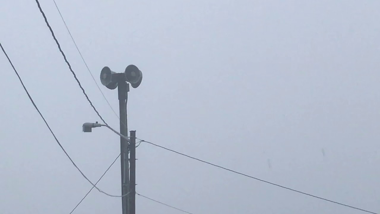 Whelen WS400H array, Recorded message, Cannon Beach, Oregon (+more of the Cannon beach cow!)