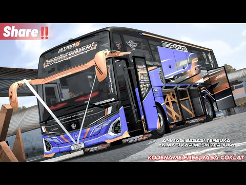 UPDATE 😍 || Kodename JB5 MHD Animasi Bagasi & Kap Mesin Terbuka|| Bussid 4.3.4
