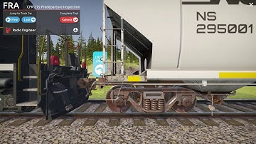 Railroad Pre-Departure Inspection (CFR 215) - Interactive 3D Simulation