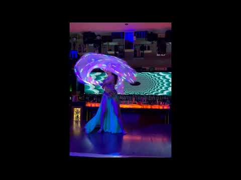 NEW LED Fan Veils Belly Dance Tabla Solo