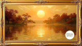 Animated Golden Prosperity Reflection Lake | Frame TV Art for Wealth Flow [4K UHD] screenshot 5