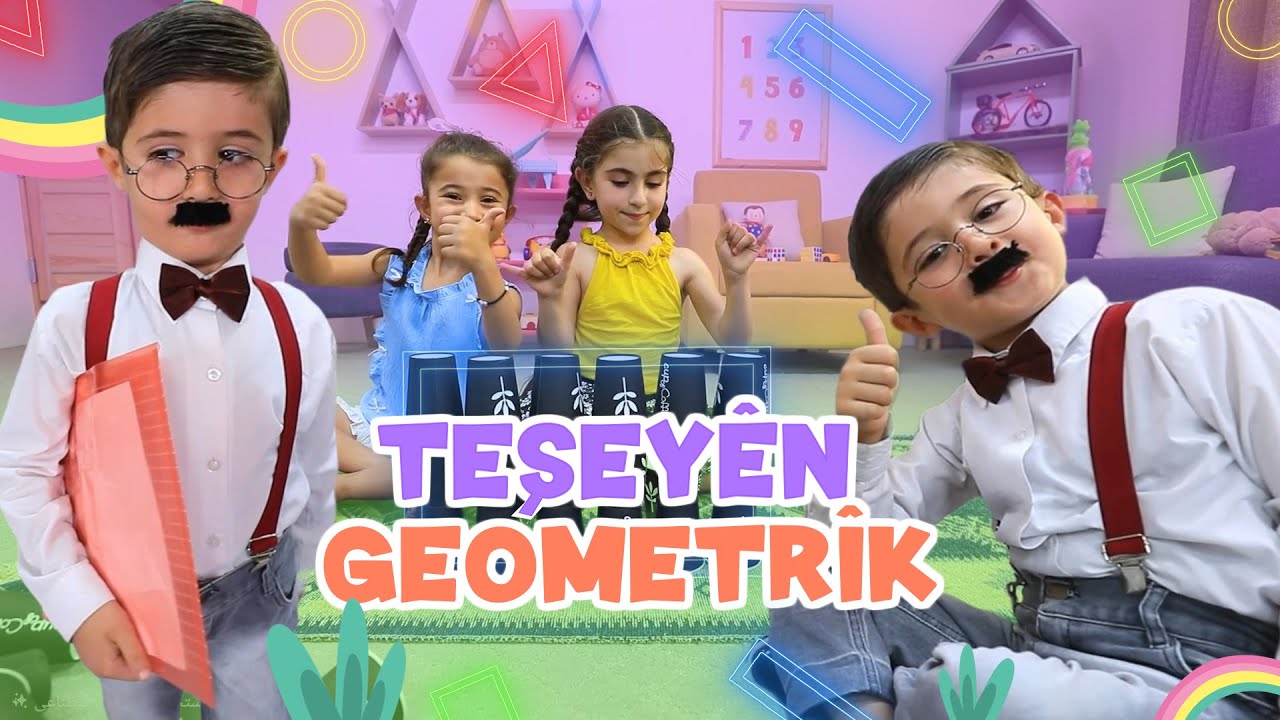 Teşeyên geometrîk | Hêlîna Zarokan | Xeleka 6.