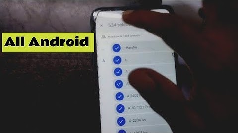 How to delete all selected contacts in android👍select krke contact delete kaise kre realme c15