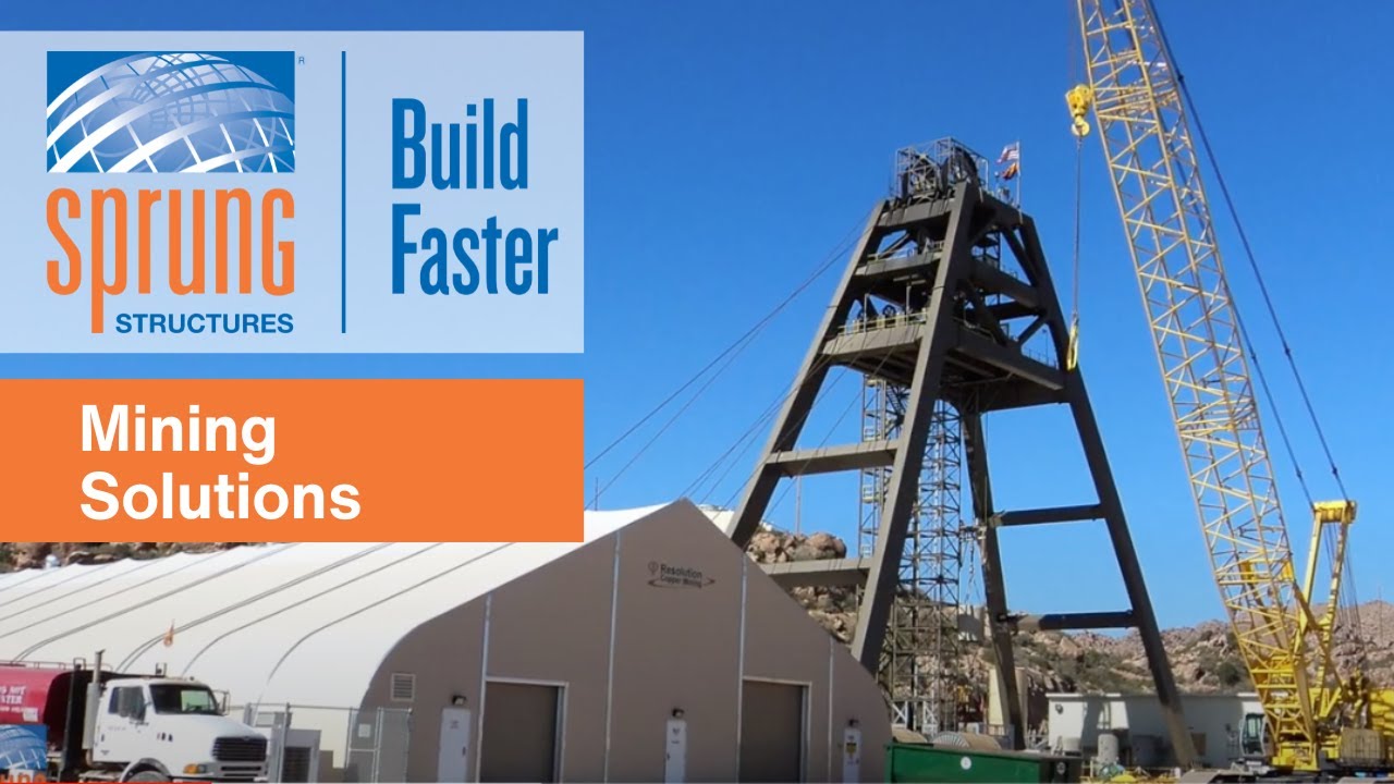 Spragging Frame Sprung Industrial Solutions: Sprung Mining Structures - YouTube