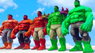 HULK CRASH | Team Hulk vs Red Hulk Army - What If