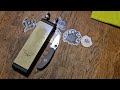 Sharpening spyderco s30v on the Cheefarcuut vitrified diamond stones Sage 5 edc knife in cpm s30v 