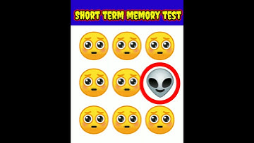 Short term Memory test 💀🦉 : Find the odd emoji out #emojiquiz #puzzle #riddles #shorts