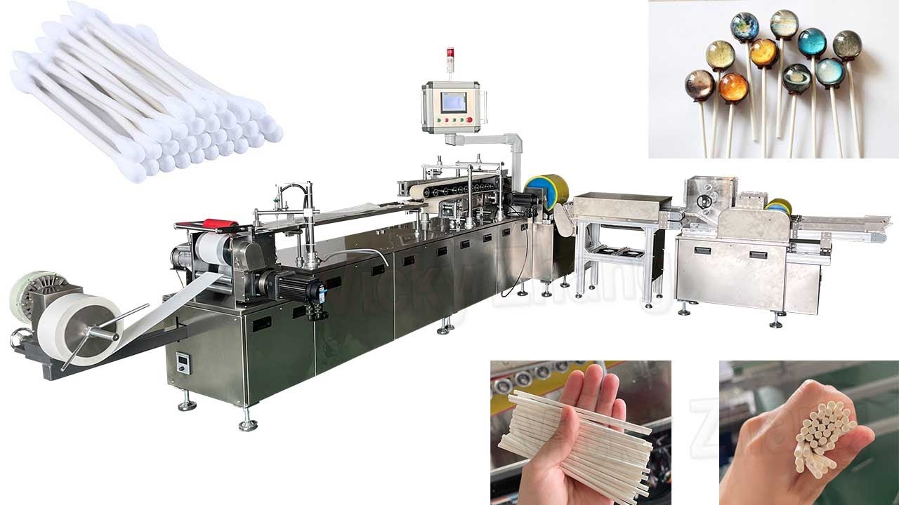 Cheap Paper Stick Making Machine | Lollipop Stick Cotton Swab Stick Making Machine Max 200m/min