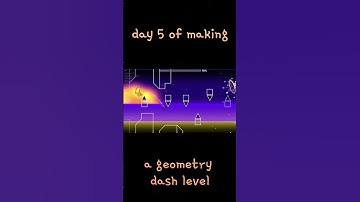 Day 5 of making a geometry dash level! #geometrydash #gd