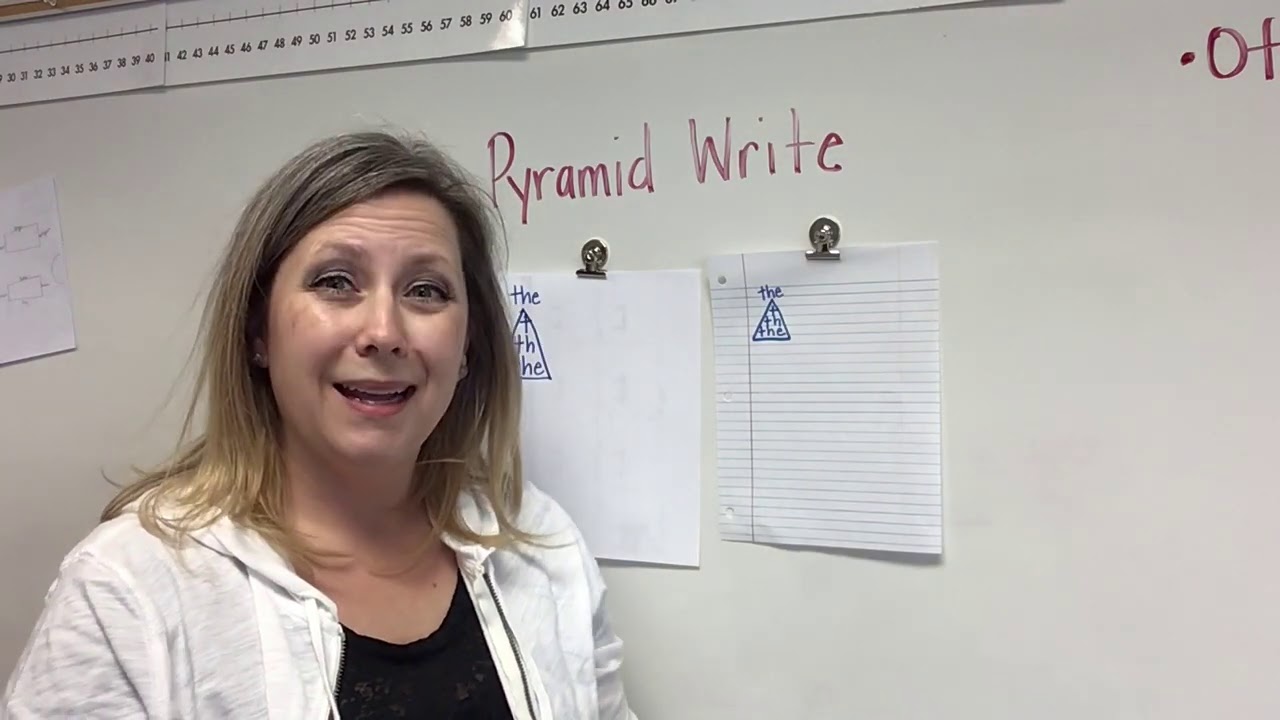 How to Pyramid Write Sight Words - YouTube