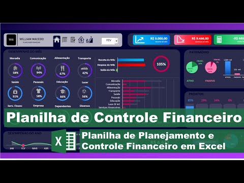 Planilha de Controle e Planejamento Financeiro Excel