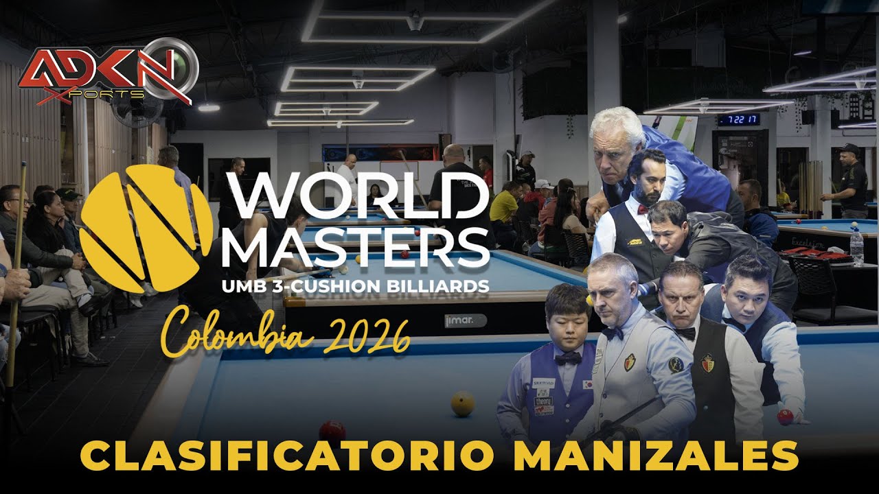 Arley Castrillon Vs Cesar Garzon Clasificatorio UMB 3-Cushion World Masters 32 Finalistas
