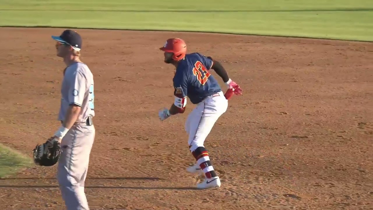 Michael Campbell cannon from right field!