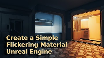 How to Create a Simple Flickering Material in Unreal Engine - UE Beginner Tutorial