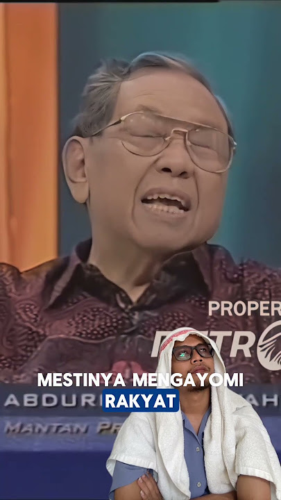 Only Gus Dur dares to do this #dialectique #dialectics #prabowo #gibran #jokowi #gusdur #dprri