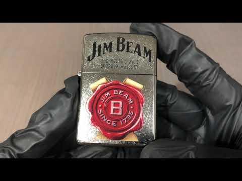 【ZIPPO】美系~JIM BEAM金賓波本威士忌-標誌圖案設計 NO.49326