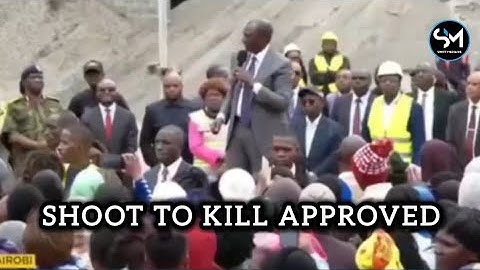 UKIPUGA POLICE NA MAWE UNAPIGWA RISASI YA MGUU! RUTO Approves shoot to kill orders to Kenyans