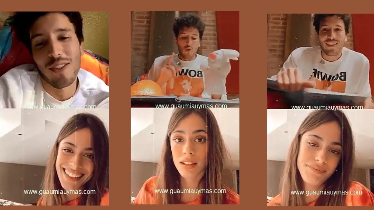 Sebastián Yatra hablando con Tini , cantando 