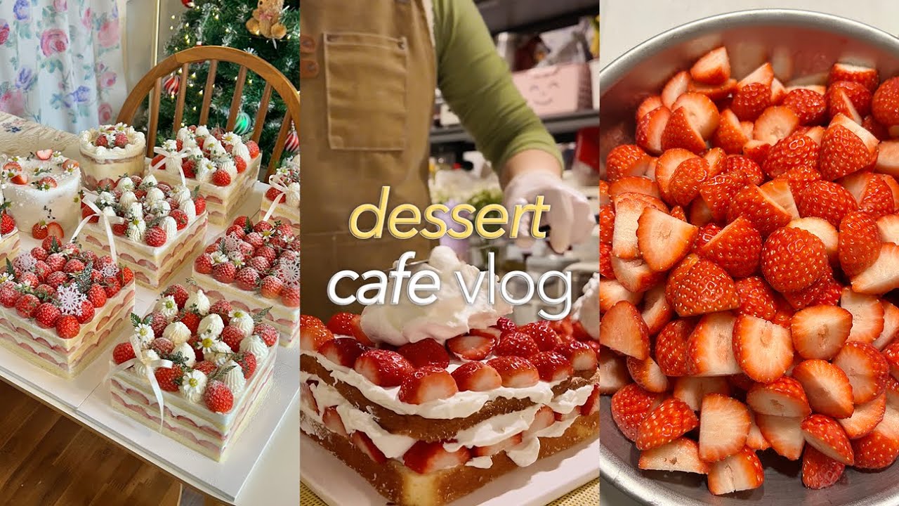 (ENG) 딸기로 매출 올리는 광안리 10평 카페일상 vlog ✴︎ 연말연초에도 일하고 광안리 일출구경 🌅,수원집 1박2일 다녀옴,199분 웨이팅한 조앤도슨 후기 ✌🏻