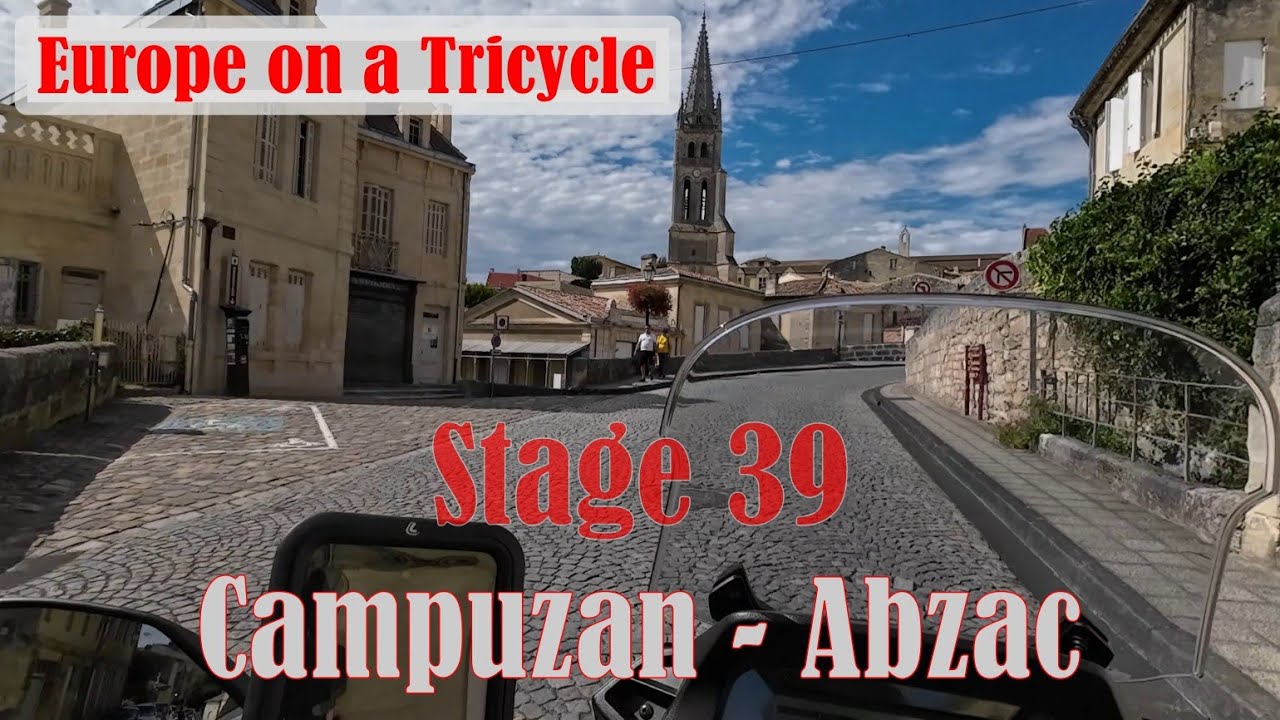 Yamaha Tricity 300 - Europe on a Tricycle - Episode 46: Campuzan - Azbac