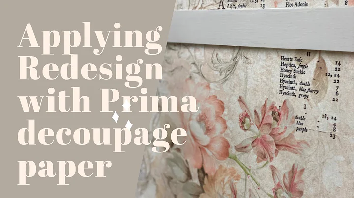 Applying Redesign with Prima decoupage paper