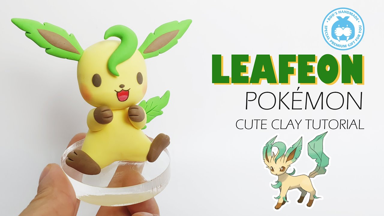 Leafeon Pokémon 🍃 Polymer Clay 