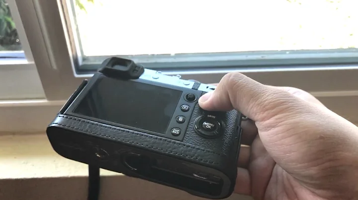 Fujifilm X100F Stealth Thumb grip using leather grip tape