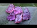 Natural Pink Sapphire Rough Gemstones Lot