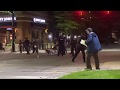 Kick by erie bureau of police on protestor hannah silbaugh in perry square