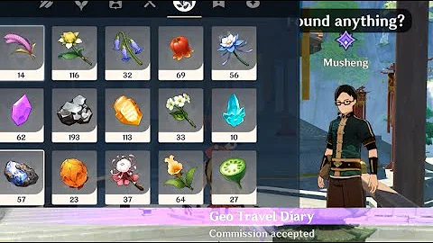 Geo Travel Diary - Where to Talk to Musheng and Give things relating to Liyue - Genshin Impact - DayDayNews