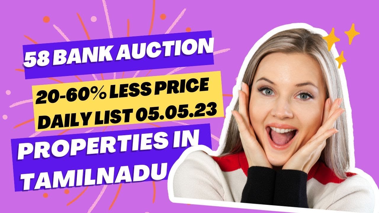 58 MAYJUNE BANK AUCTION PROPERTIES FOR SALE 05.05.2023 YouTube