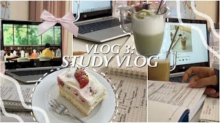 DAILY DIARY: STUDY VLOG a lot of studying, journaling, shopping & more