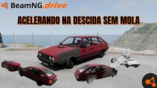 BeamNG.drive  CARRO VEIO SEM MOLA ACELERANDO DESCENDO A MONTANHA ATÉ QUE