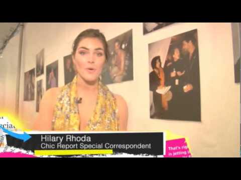 2/19/10 Fashion Week. Hilary Rhoda interviews DVF,...