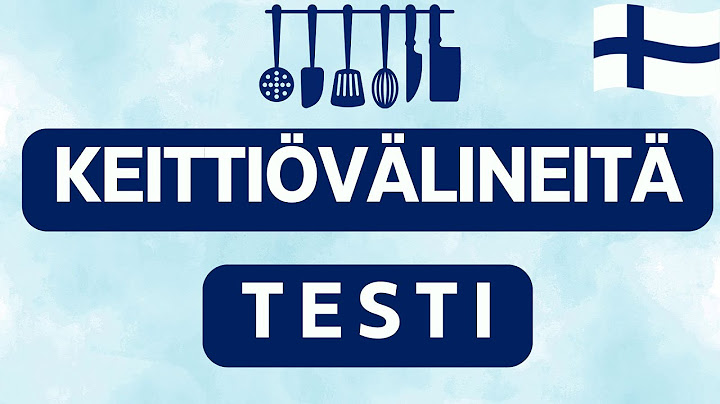 Testi: Keittiövälineitä