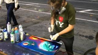 Artista callejera de Nueva York