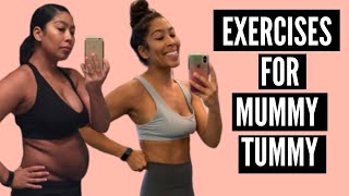 DIASTASIS RECTI EXERCISES | POSTPARTUM CORE MOVES | GET RID OF MUMMY TUMMY | POSTPARTUM ABS!