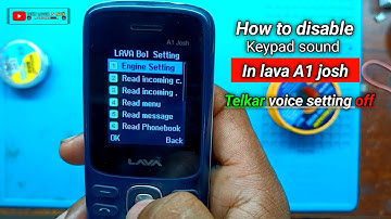 keypad Lava A1 model ka voice command off || How To Turn off Lava a1 josh voice command Setting