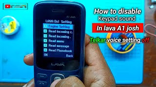 keypad Lava A1 model ka voice command off || How To Turn off Lava a1 josh voice command Setting